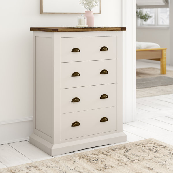 Brambly Cottage 4 Drawer 70Cm W Solid Wood Chest Of Drawers & Reviews